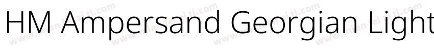 HM Ampersand Georgian Light字体转换